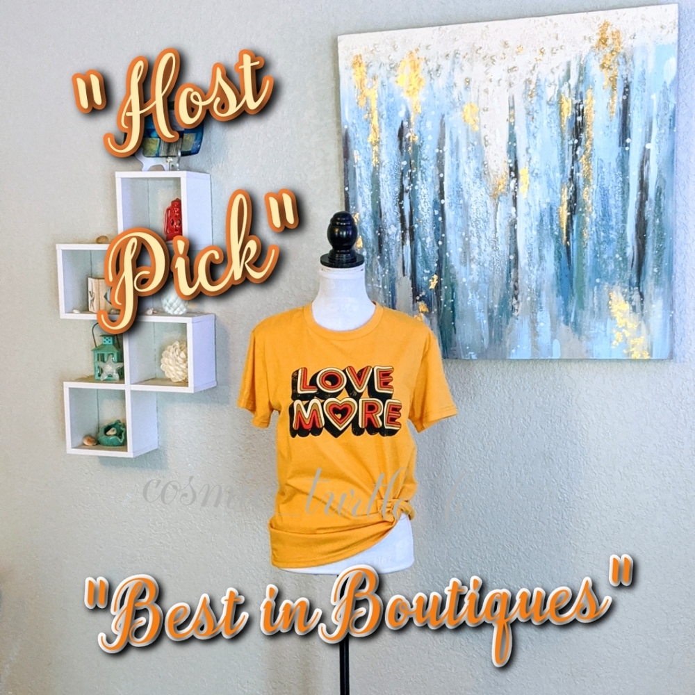 SALE! New LOVE MORE Movement Graphic T-Shirt Top - Picture 8 of 9